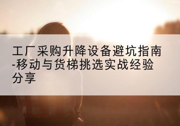 扶沟移动式升降机怎么选-工厂采购升降设备避坑指南-移动与货梯挑选实战经验分享